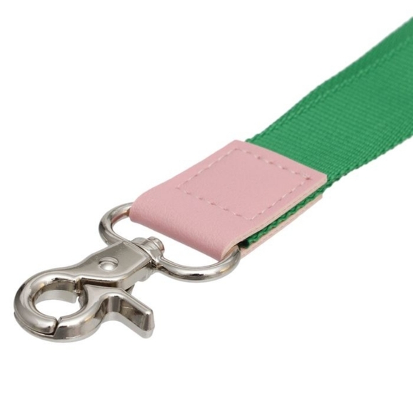 AKA Green Canvas Lanyard ID Badge Clip Women - Picture 4 of 4